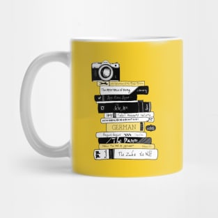 Book Photography - Stack of Books - Bookstagram (Sunny Yellow) Mug